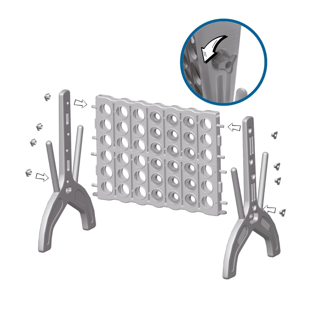 Gartenspiel - 4 in einer Reihe