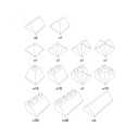 124-teiliges Dachsteine Set