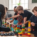 Eisenbahn - Klemmbaustein Verbinder 54 Stück Set