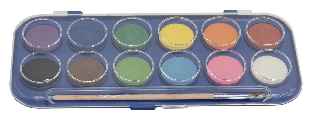 Wasserfarbkasten 12 Farben 