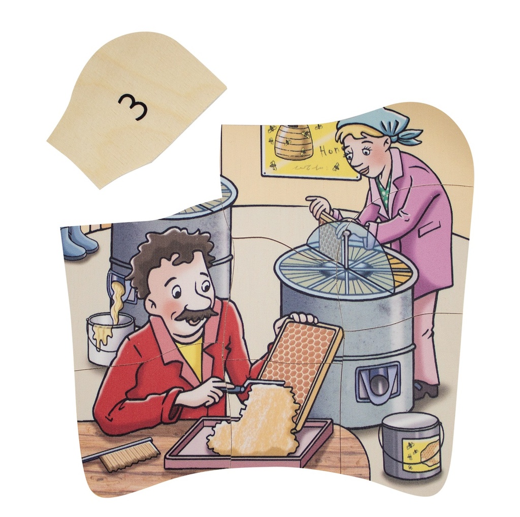 Lagen-Puzzle "Honig"