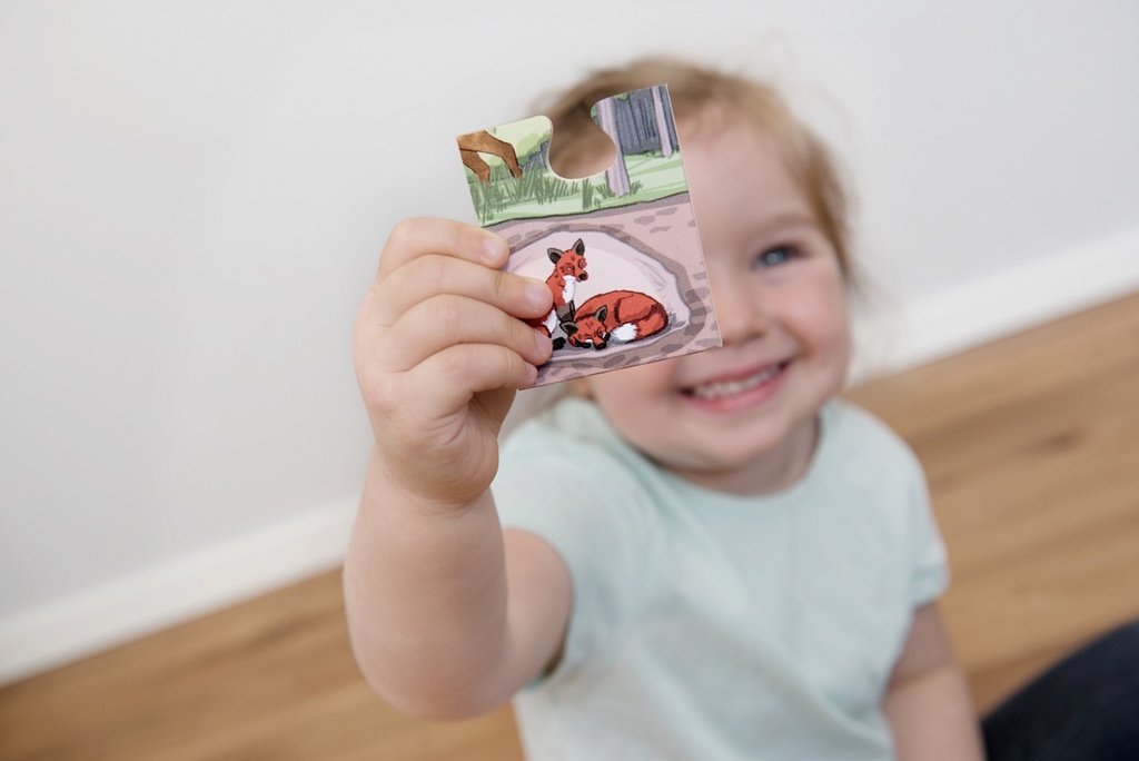 Bodenpuzzle "Entdecke den Wald"