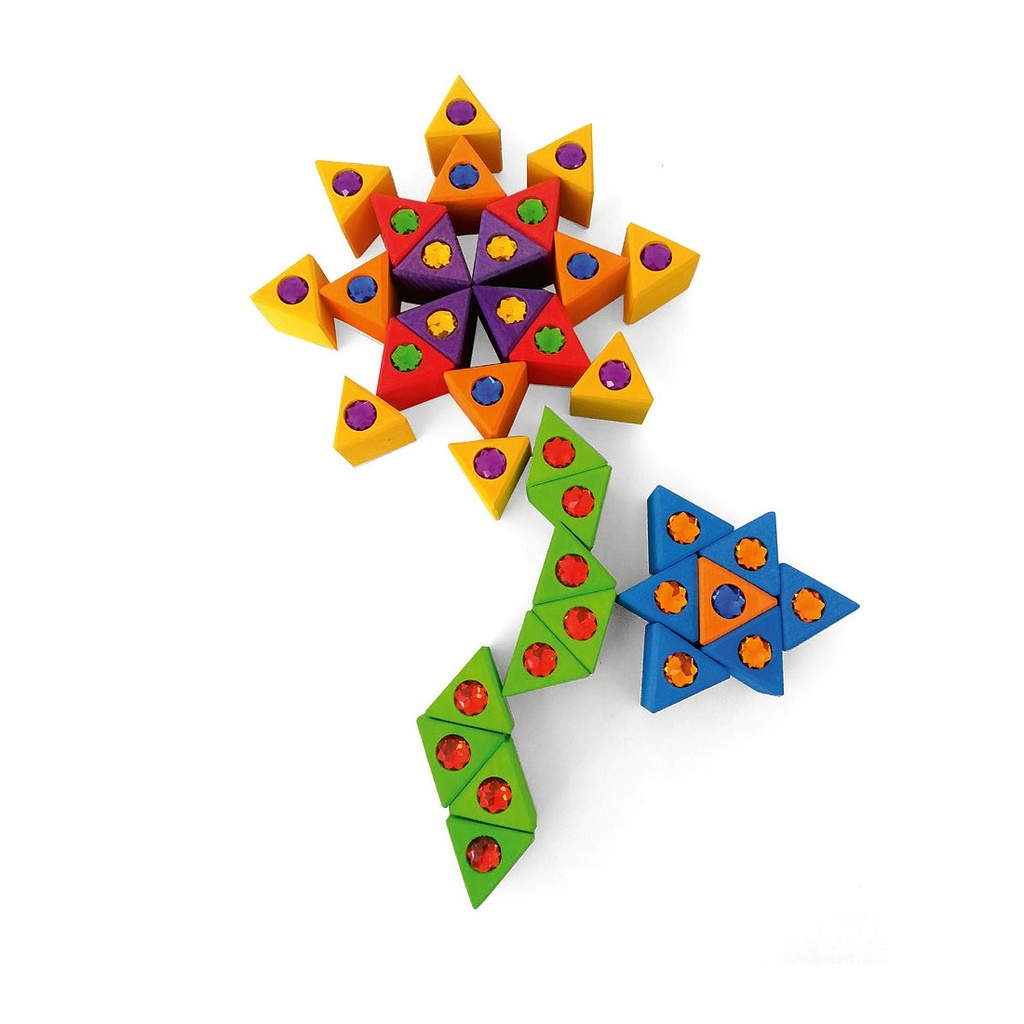 Große Dreiecke mit Funkelsteinchen