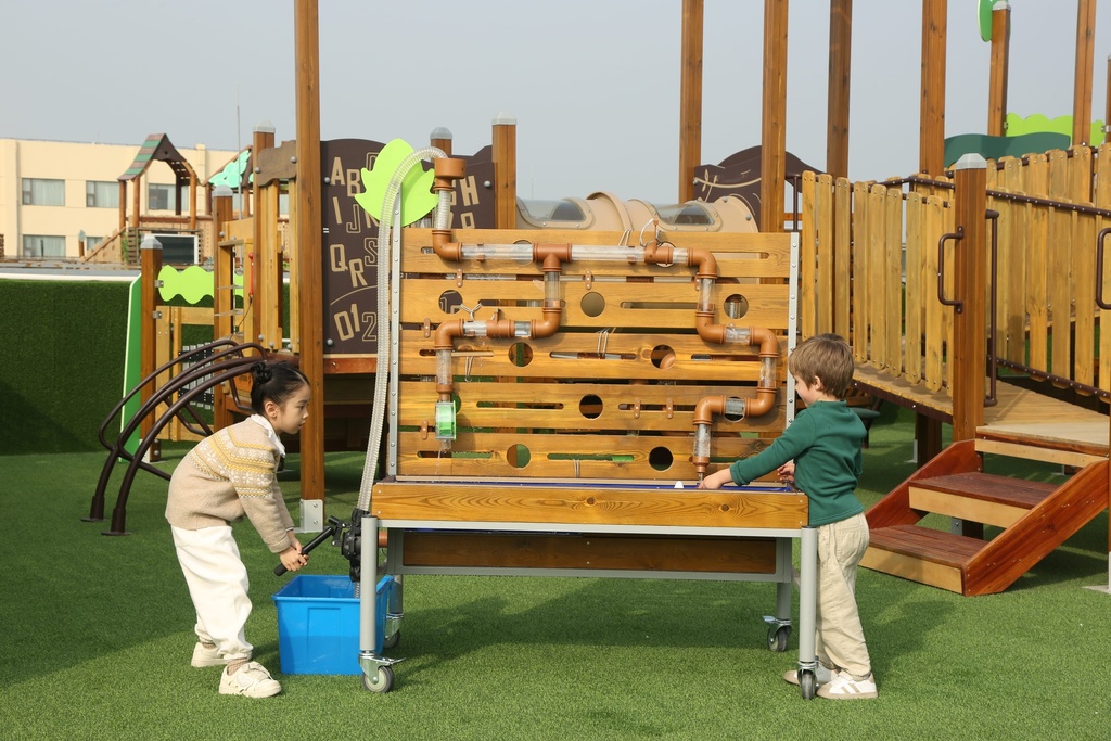 Mobile Outdoor-Wasserspiel-Anlage