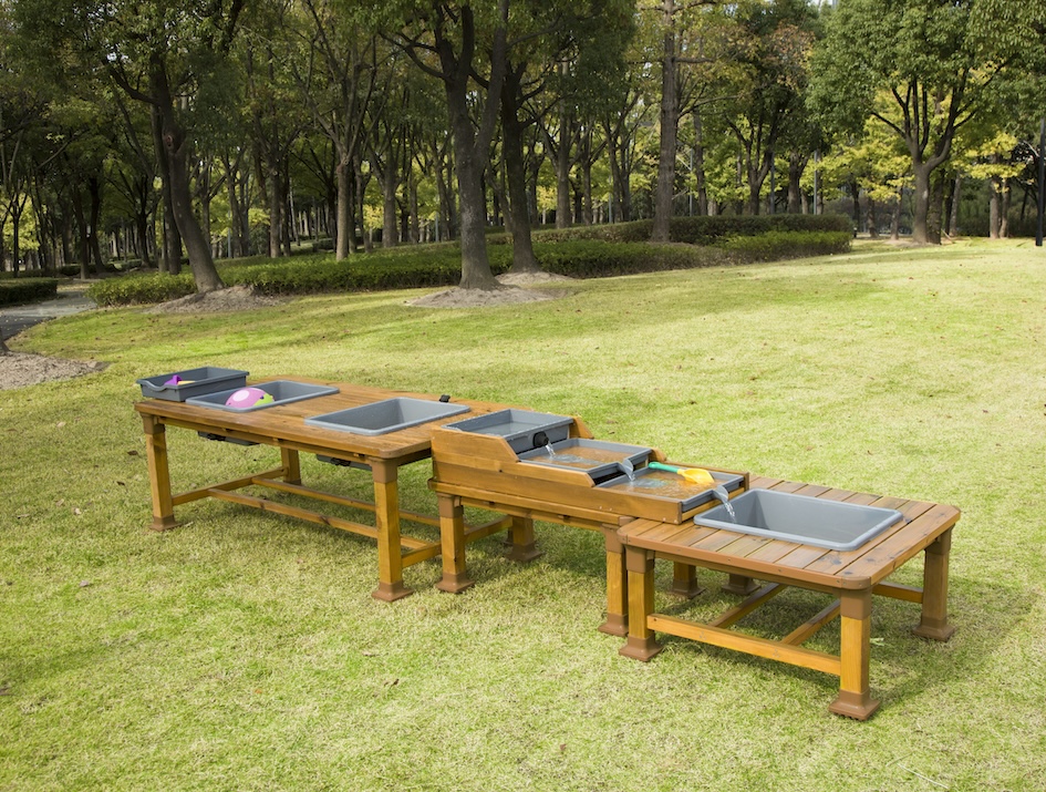 Outdoor Sand- und Wassertische, 3er Set