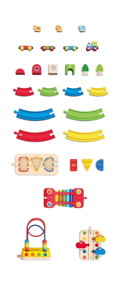 Regenbogen-Puzzle Eisenbahnset