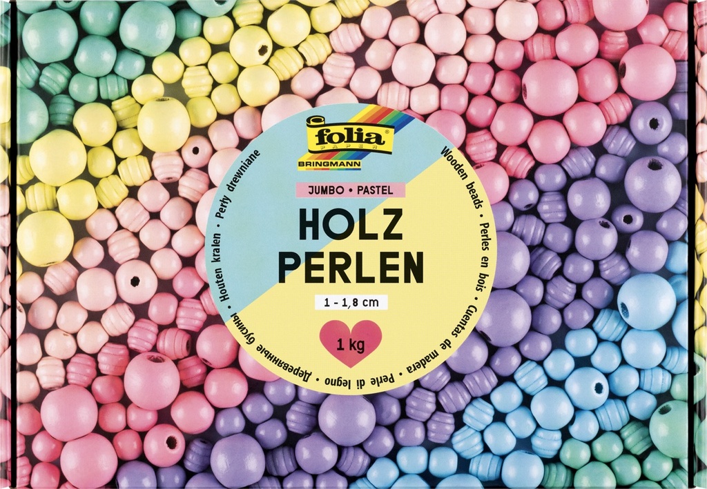Holzperlen Mega Pack - BUNT
