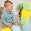 Softbausteine-Set mit 6 Würfeln aus Schaumstoff