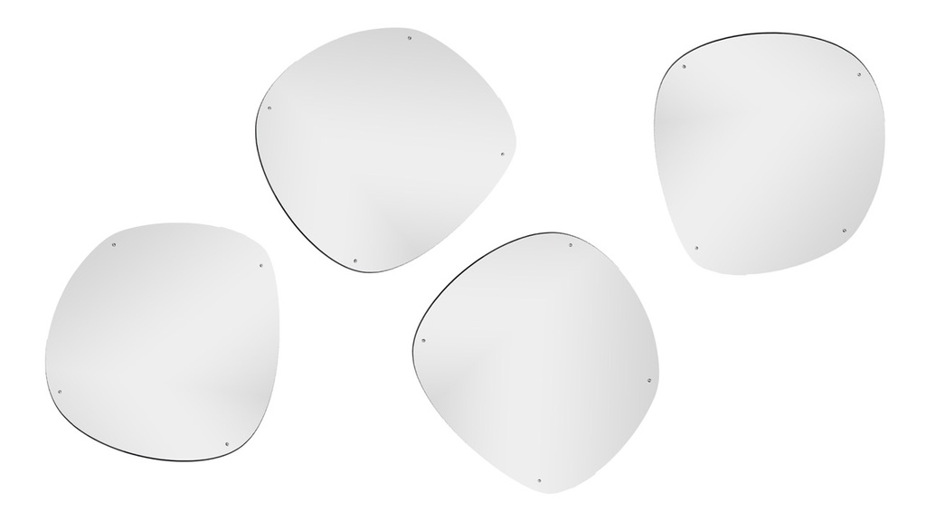 Sicherheitsspiegel - Asymmetrischer Kreis