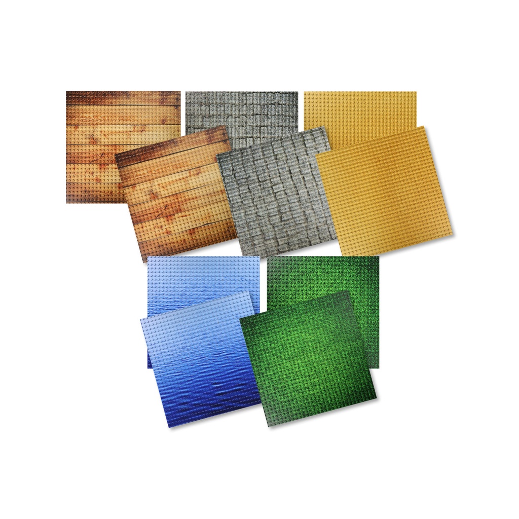 Bauplatten Set - 2 x 5 Motive