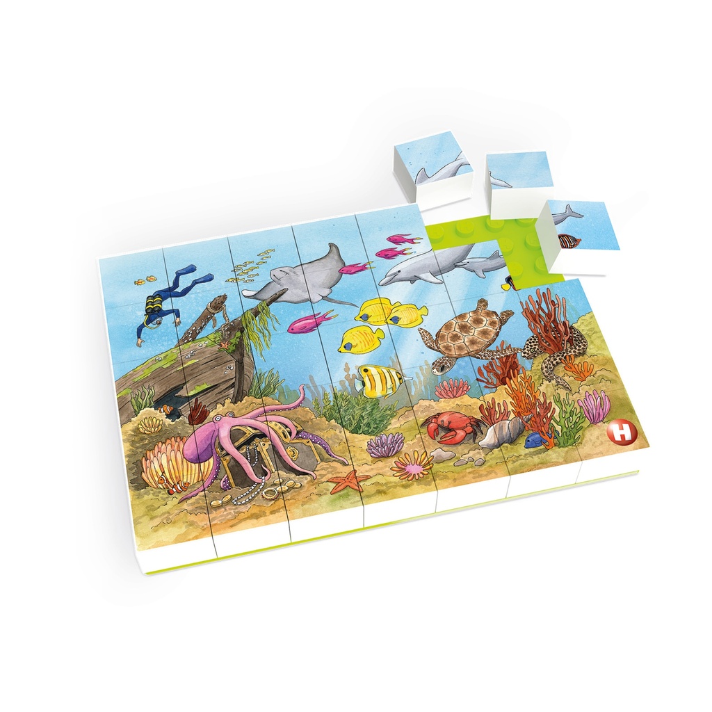 Duplo® kompatibles Puzzle - Bunte Unterwasserwelt
