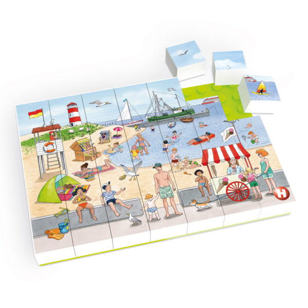 Duplo® kompatibles Puzzle - Ausflug zum Badestrand (35-teilig)