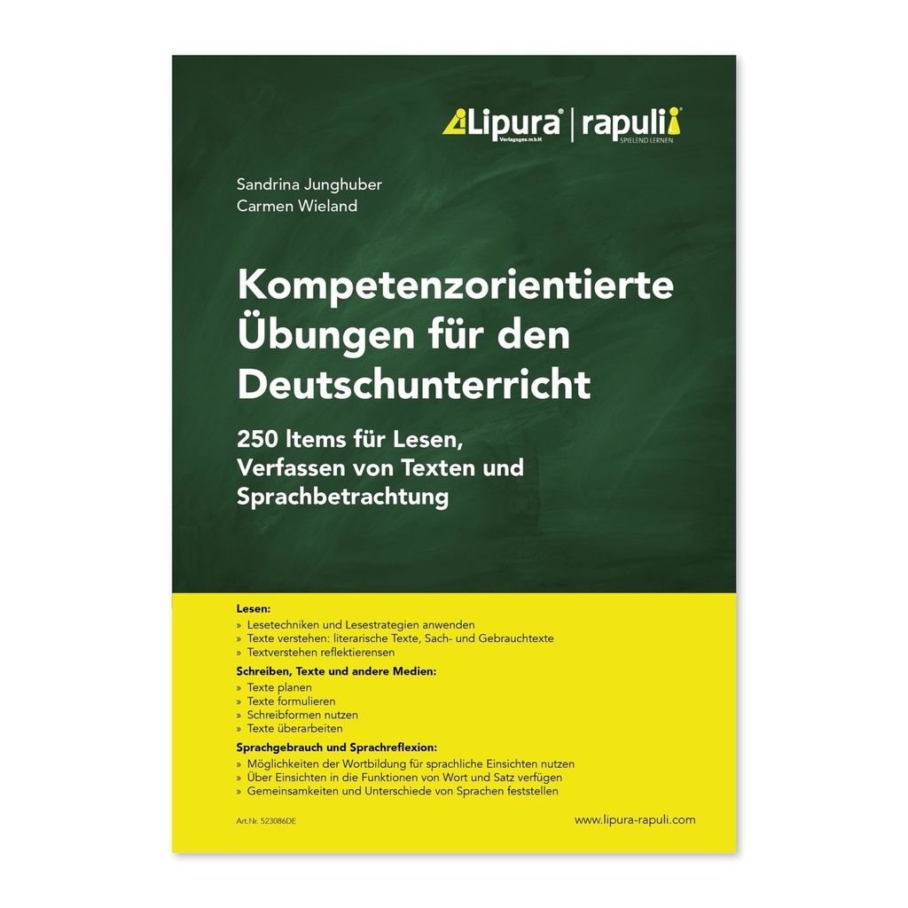 Kompetenzorientierte Übungen für den Deutschunterricht 3+4 - Lehrplan Deutschland