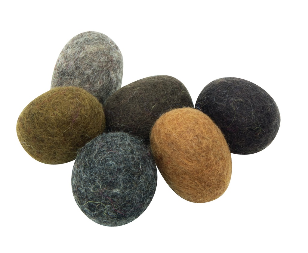 Filz-Steine 6er