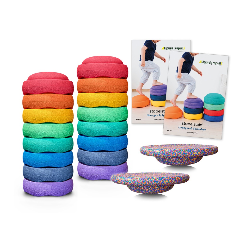 16 Stapelsteine® + 2 Stapelstein® Boards