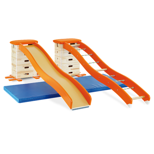 [107145] Turnleiter Wellenform mit Seilsprossen U3 geeignet