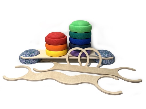 [AK73] Einsteiger SET 1 - Stapelsteine® & Balancebrücken