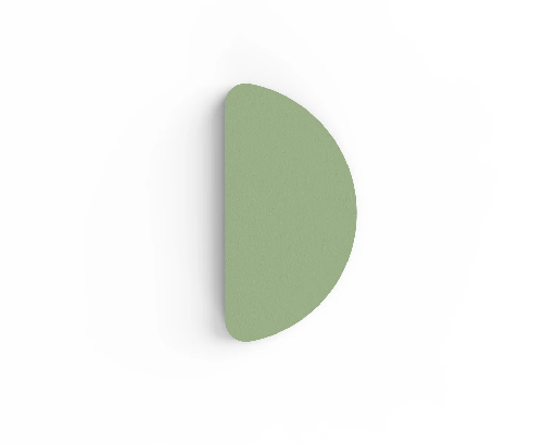 [115069] Selbstklebendes Akustikpaneel Halbkreis GRÜN - 8 Stück (31x61,75x4,5cm)