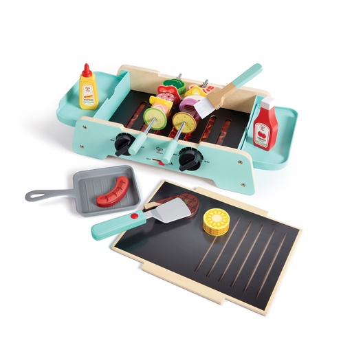 [105202] Grill mit Gusseisener Pfanne