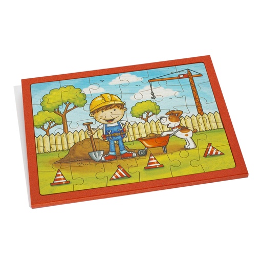 [104194] Holz-Puzzle - 30 Teile Baustelle