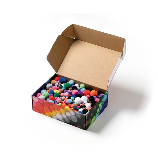 [113315] Pompons Mix JUMBO - Bunt